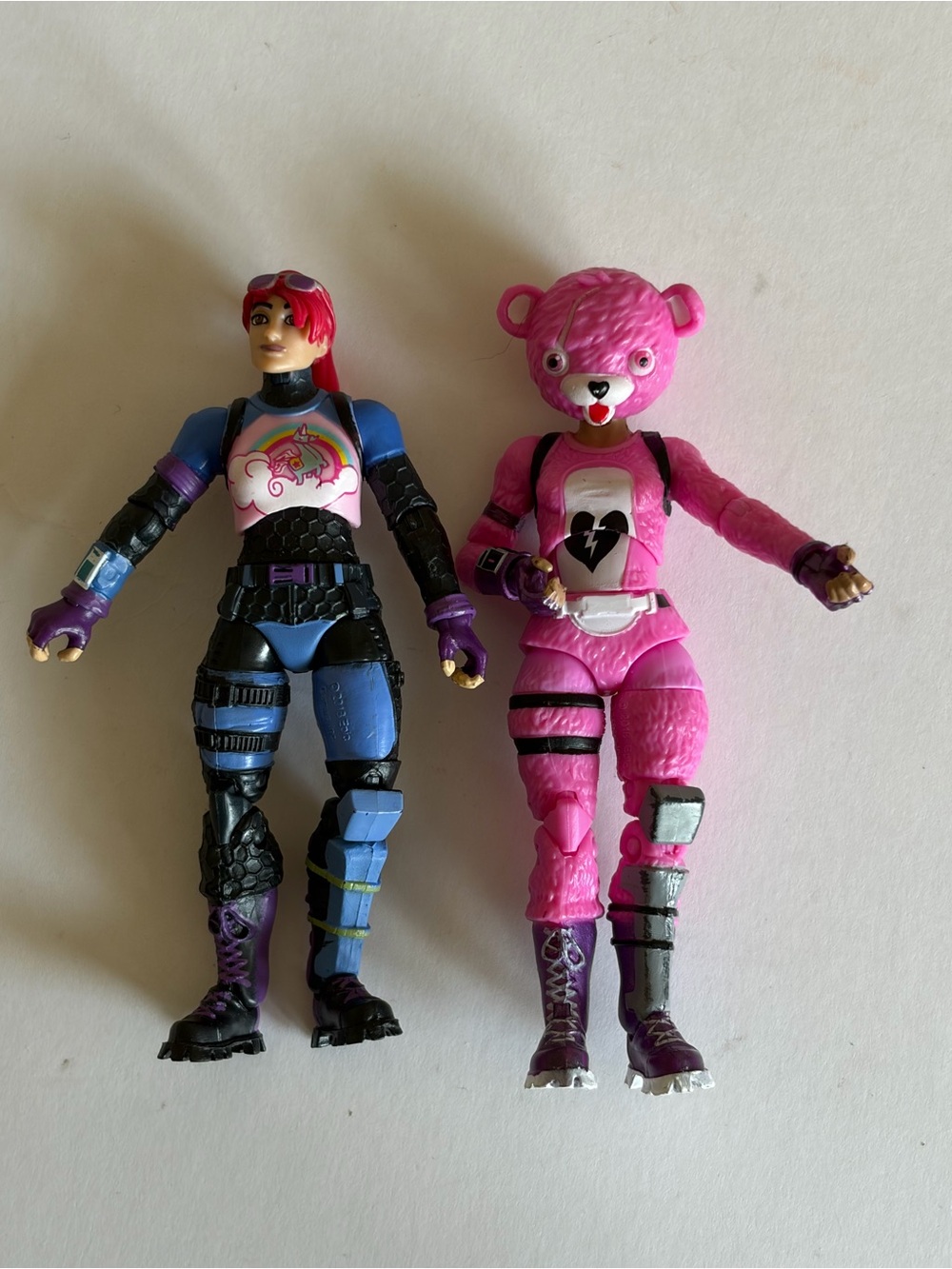 Fortnite bright bomber and cuddle team leader figures